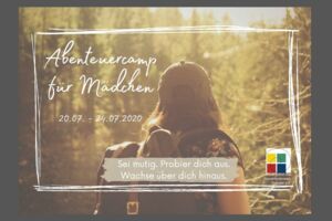 Flyer Abenteuercamp Mädchen Sommer 2020